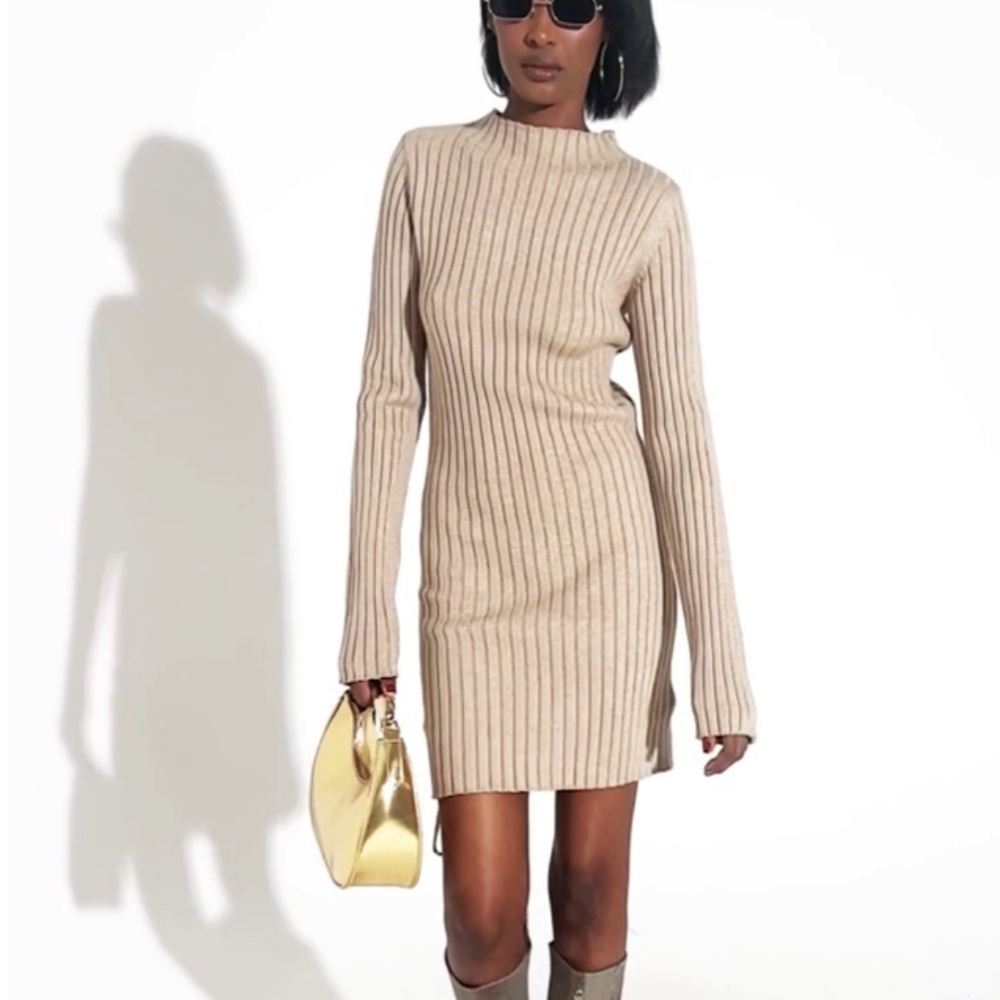 New Akira CHIC IS MY MIDDLE NAME KNIT DRESS - Picture 5 of 15